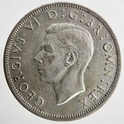 1943 George VI Half - Crown Silver Coin | Fine Collectable Grade