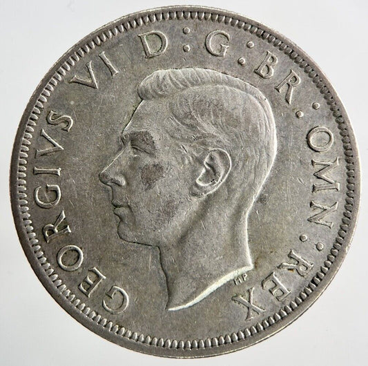 1943 George VI Half - Crown Silver Coin | Fine Collectable Grade