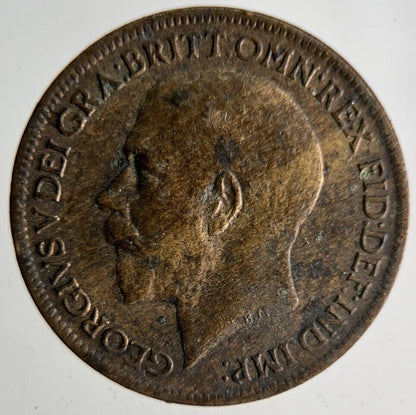 1919 George V Farthing Coin | Fine Collectable Grade