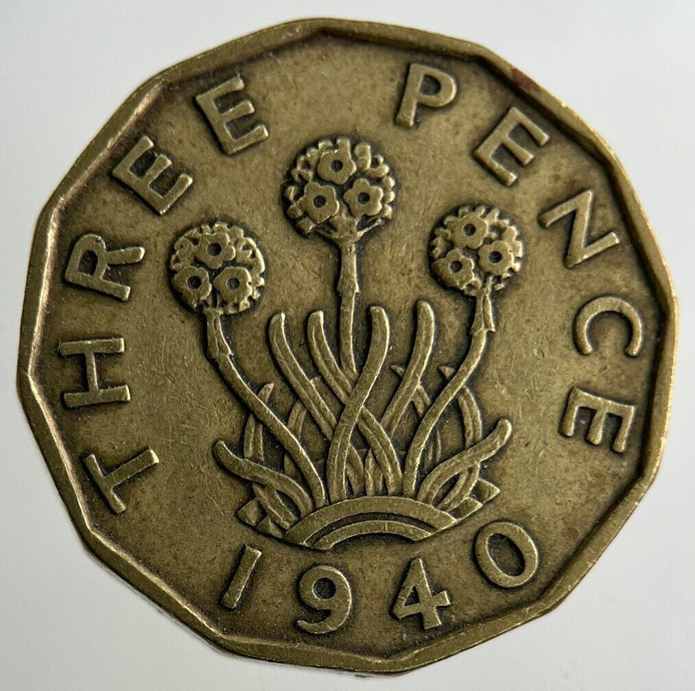 1940 George VI Threepence Coin | Fine Collectable Grade