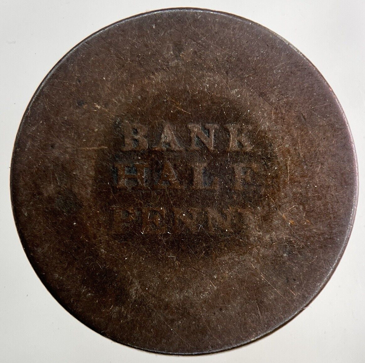 1811 Isle Of Man Bank Half - Penny Coin | Fair Grade