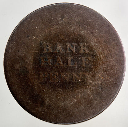 1811 Isle Of Man Bank Half - Penny Coin | Fair Grade