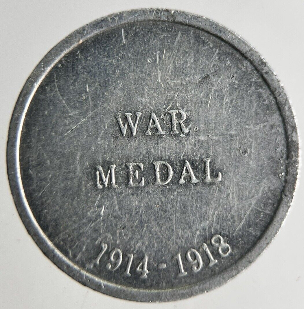 British Aluminium War Medal Token 18mm Coin | Fine Collectable Grade