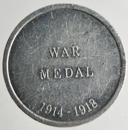 British Aluminium War Medal Token 18mm Coin | Fine Collectable Grade