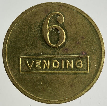 Old Vintage 6 Vending Machine Token Coin | Fine Collectable Grade