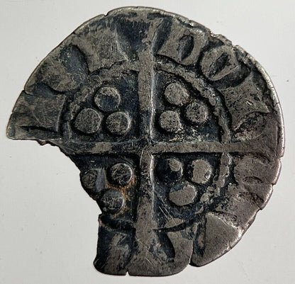 1279-1307 Edward I 1st Medieval Hammered Silver Half-Penny Coin | a8905