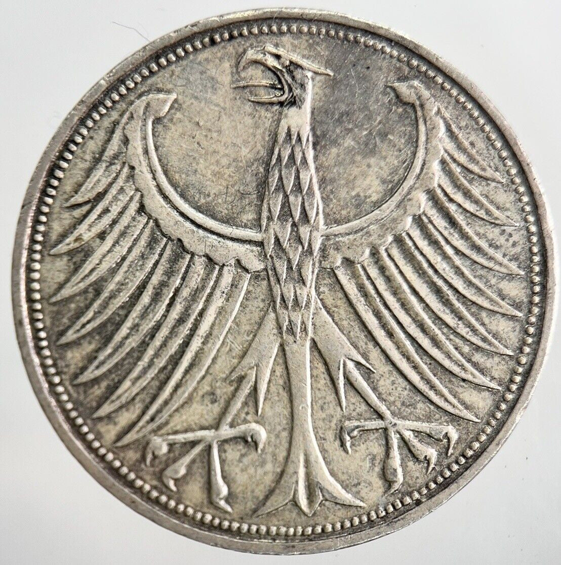 1970 - J Germany 5 Mark Silver Coin | Very High Grade | a6284