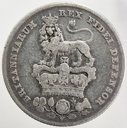 1826 George IV One Shilling Silver Coin | Collectable Grade | a5628