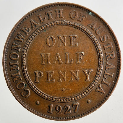 1927 Australia Half - Penny Coin | Very High Grade