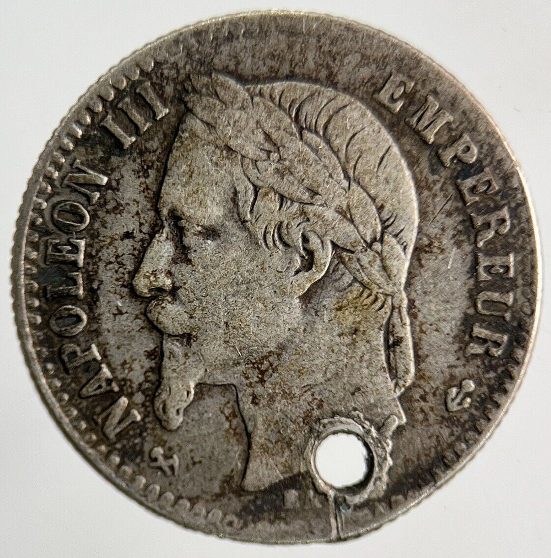 1865 France 50 Centimes Silver Coin | Fine Collectable Grade