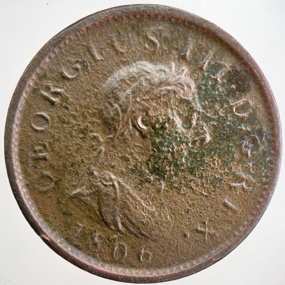 1806 George III 3rd One Penny Coin | Fine Collectable Grade | a5681