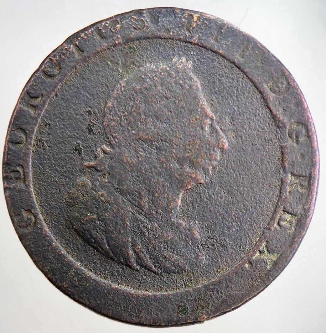 1797 George III 3rd Cartwheel One Penny Coin | Collectable Grade | a3149