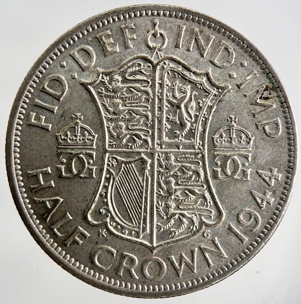 1944 George VI Half - Crown Silver Coin | Very High Grade