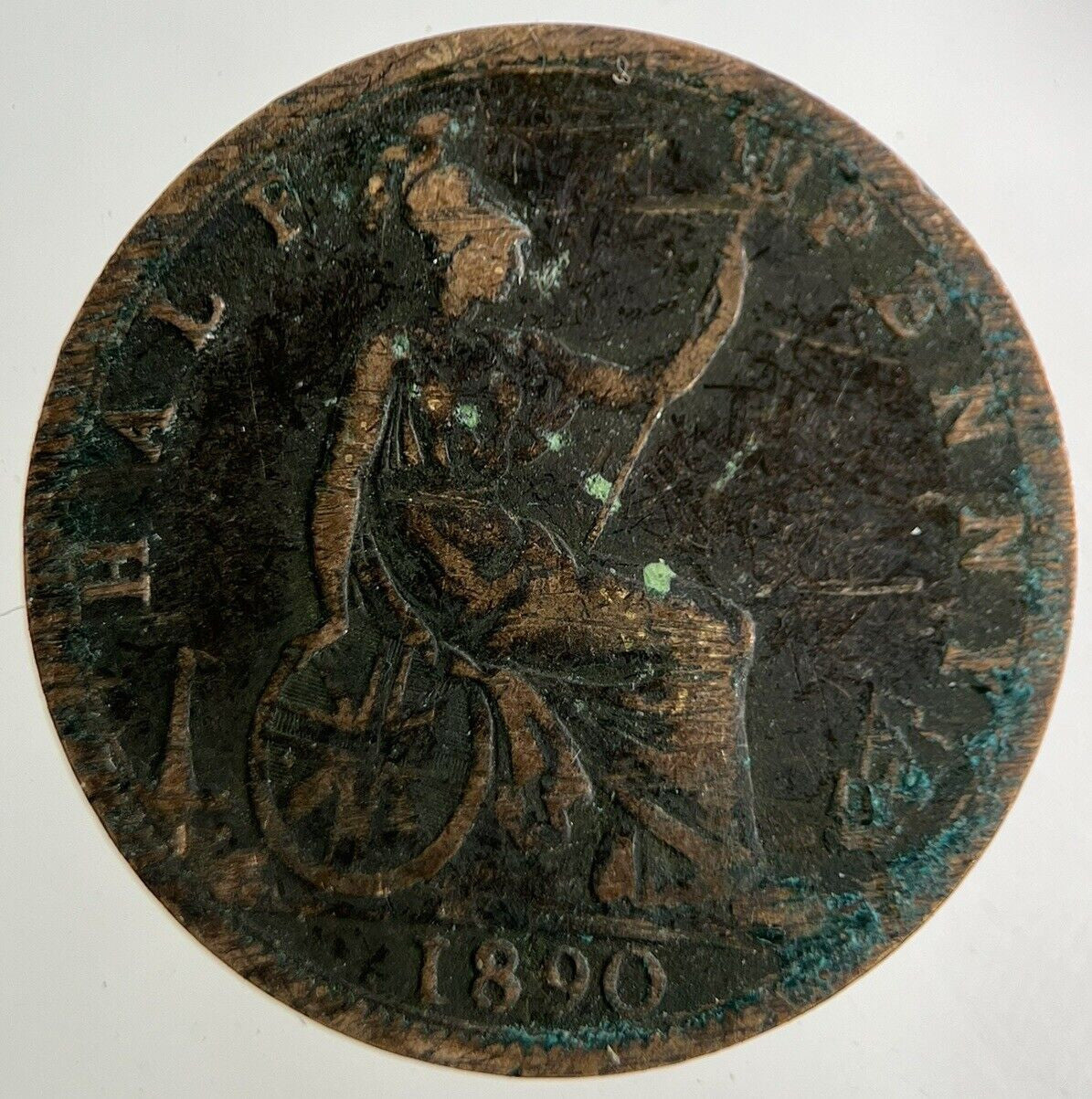 1890 Victoria Half - Penny Coin | Collectable Grade