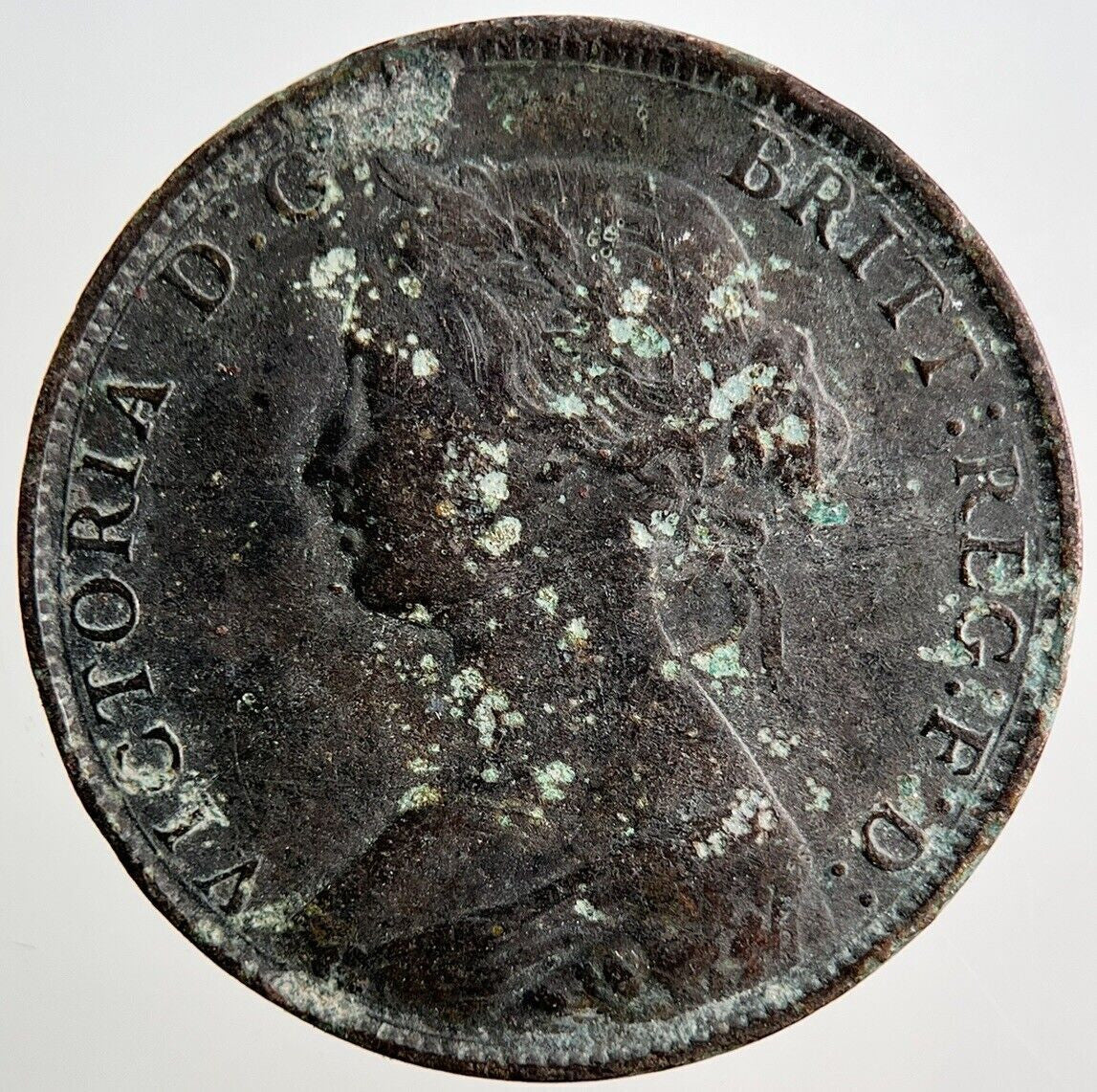 1861 Victoria Half - Penny Coin | Fine Collectable Grade | a3399
