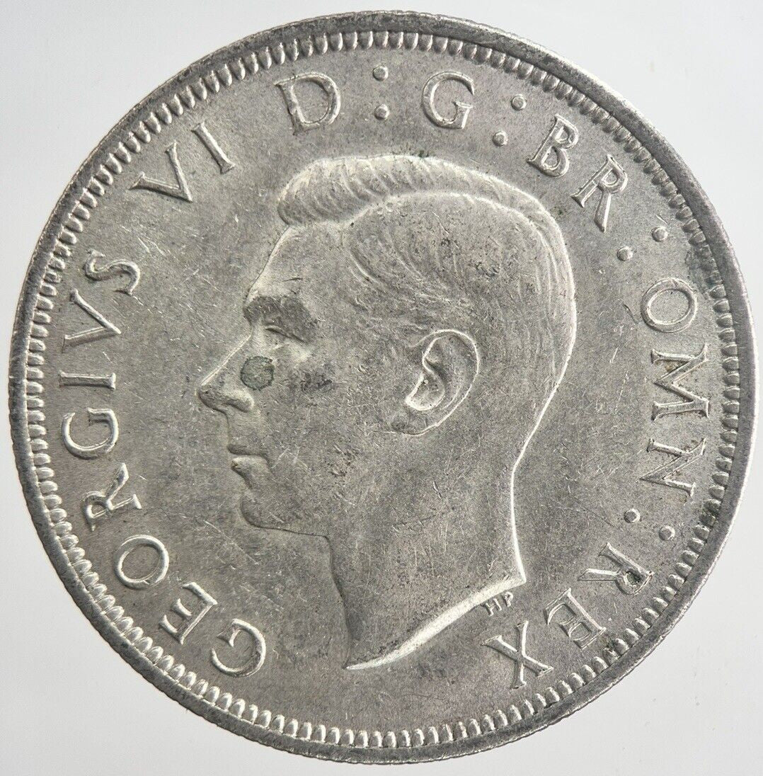 1942 George VI Half - Crown Silver Coin | Very High Grade | a6339