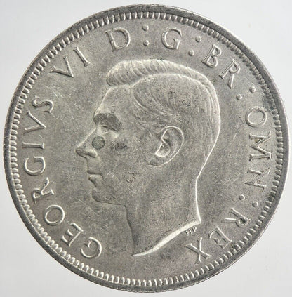 1942 George VI Half - Crown Silver Coin | Very High Grade | a6339
