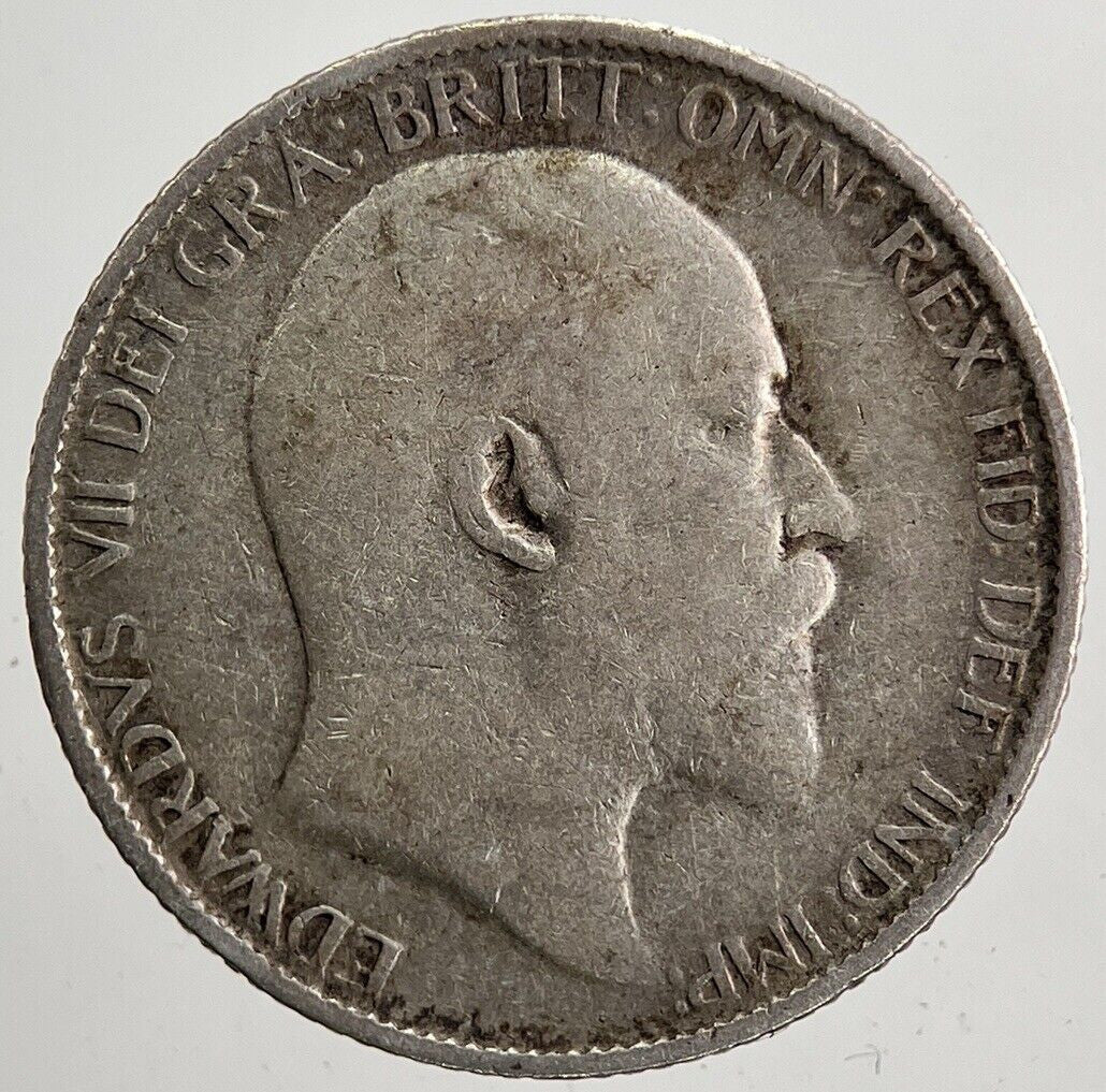 1909 Edward VII Sixpence Silver Coin | Collectable Grade | a5010