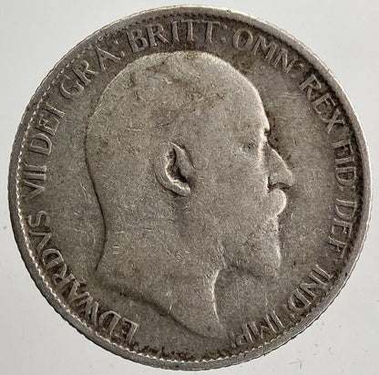 1909 Edward VII Sixpence Silver Coin | Collectable Grade | a5010