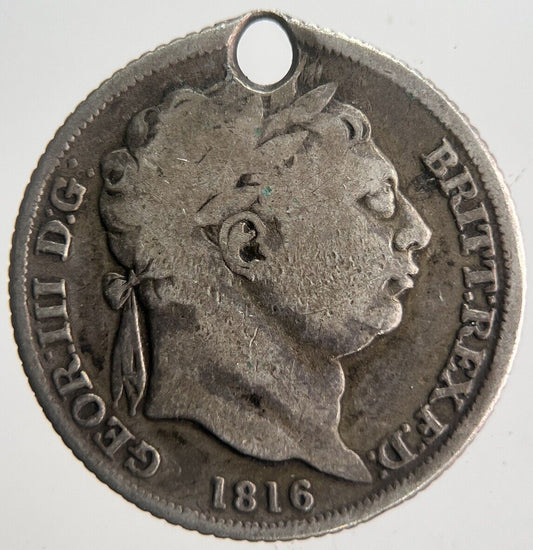 1816 George III Sixpence Silver Coin | Collectable Grade | a4541