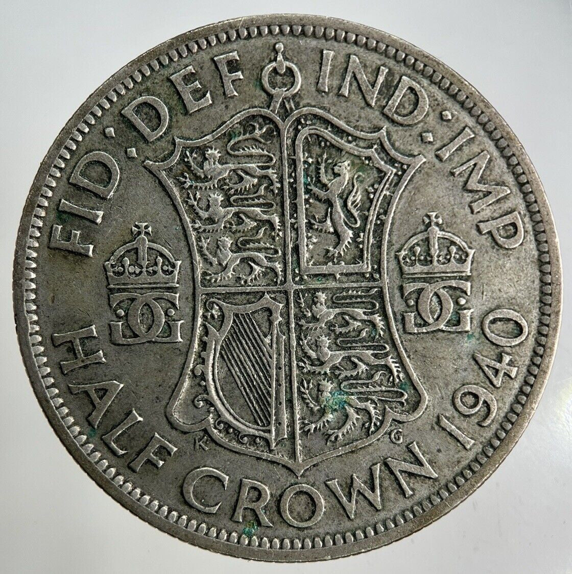 1940 George VI Half - Crown Silver Coin | Fine Collectable Grade
