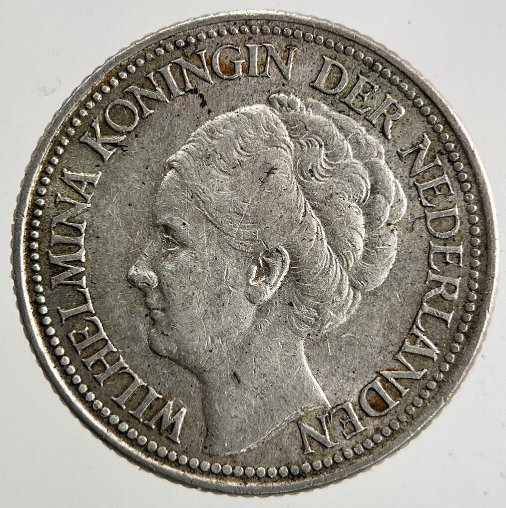 1941 Netherlands 25 Cents Silver Coin | Fine Collectable Grade