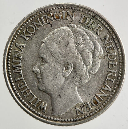 1941 Netherlands 25 Cents Silver Coin | Fine Collectable Grade