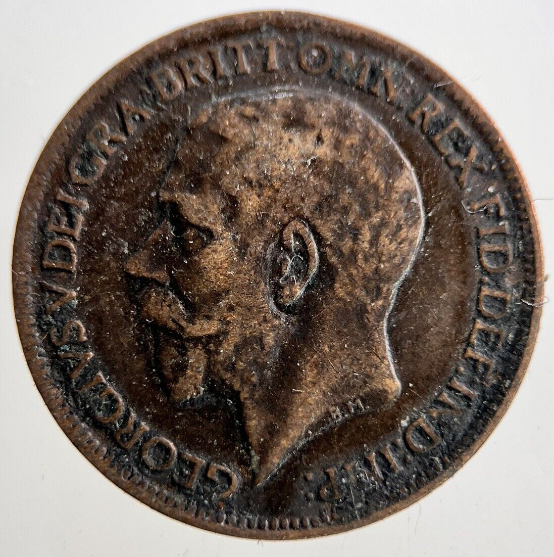 1917 George V Farthing Coin | Fine Collectable Grade