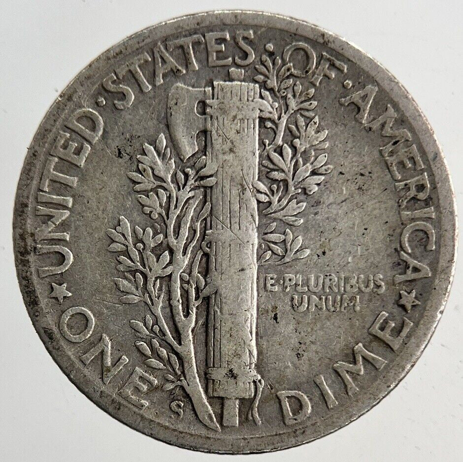 1942 - S US USA Mercury Dime Silver Coin | Collectable Grade