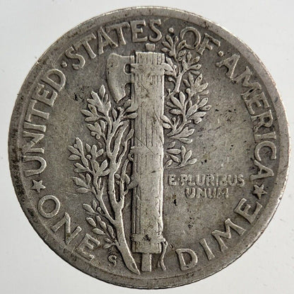 1942 - S US USA Mercury Dime Silver Coin | Collectable Grade