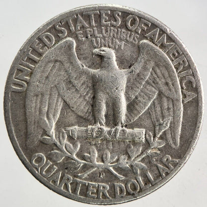 1953 - D US USA Quarter Dollar Silver Coin | Fine Collectable Grade