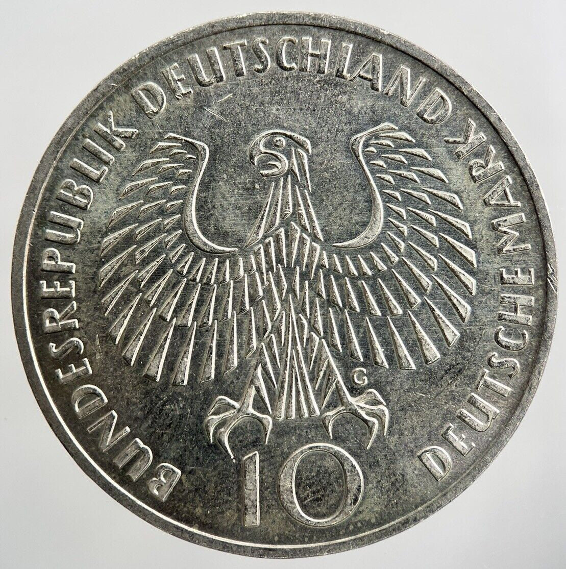 1972 - G 10 Mark Munich Olympics Silver Germany Coin | Collectable Grade | a677