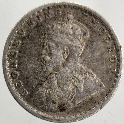 1917 George V 2 Annas Silver Coin | Fine Collectable Grade | a5469