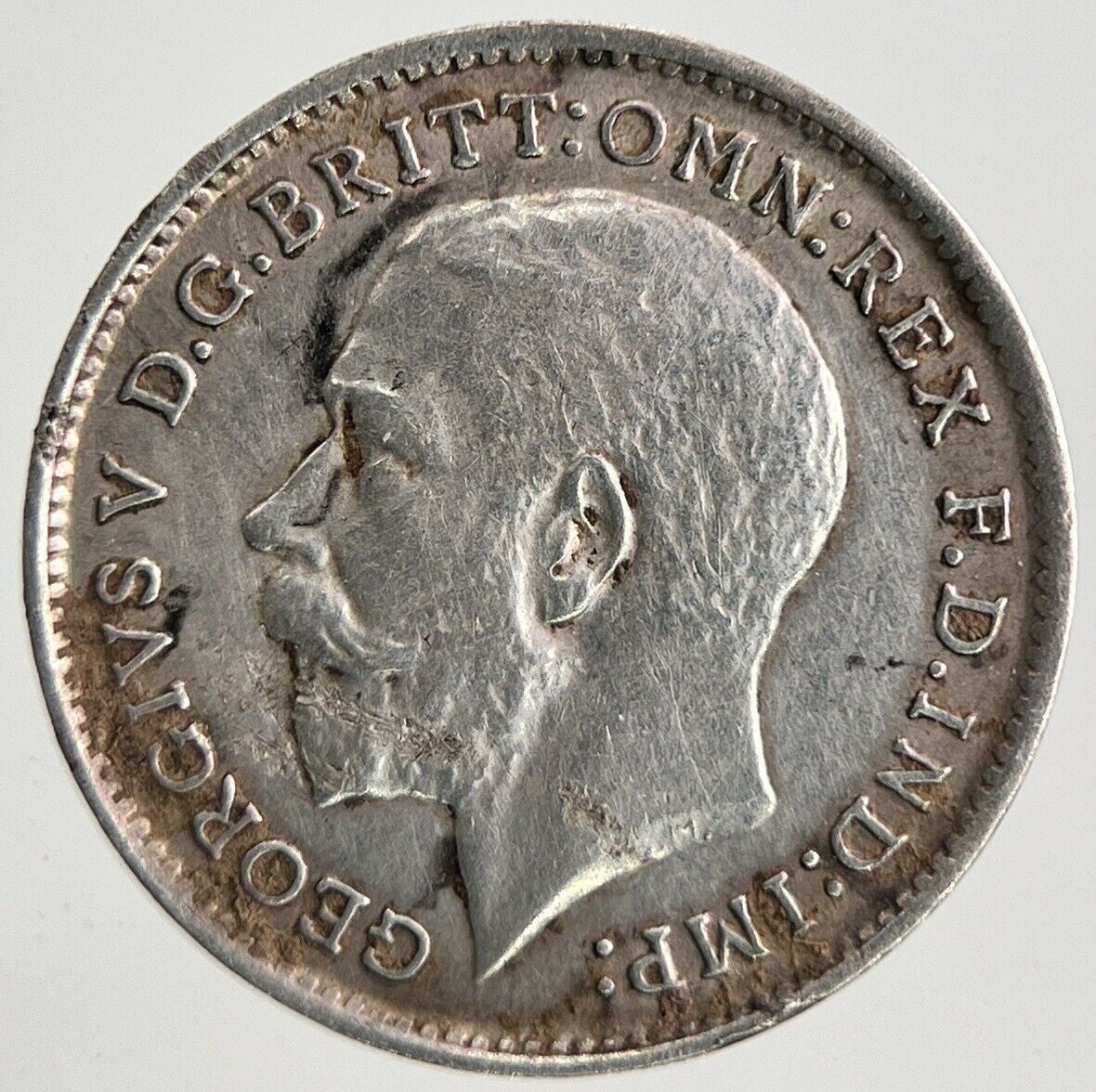 1914 George V Threepence Silver Coin | Very High Grade | a9821