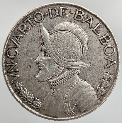1962 Panama 1/4 Quarter Balboa Silver Coin | Very High Grade | a1580