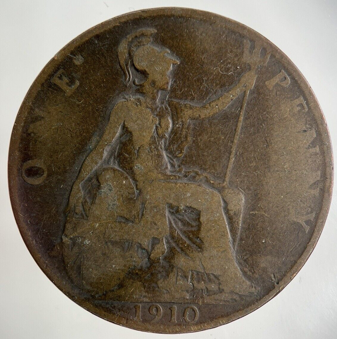 1910 Edward VII One Penny Coin | Collectable Grade