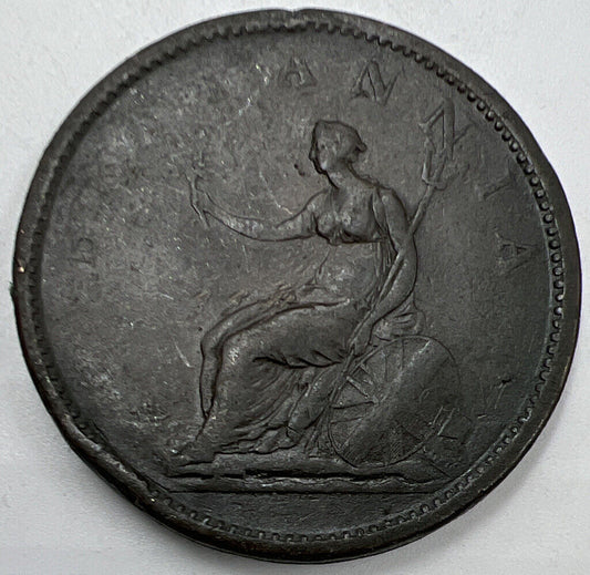 1806 George III One Penny | British Copper Coin | Collectable Grade | a956