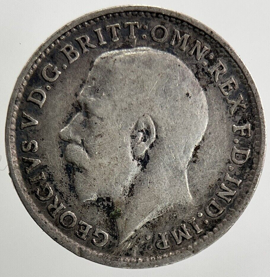 1914 George V Threepence Silver Coin | Fine Collectable Grade