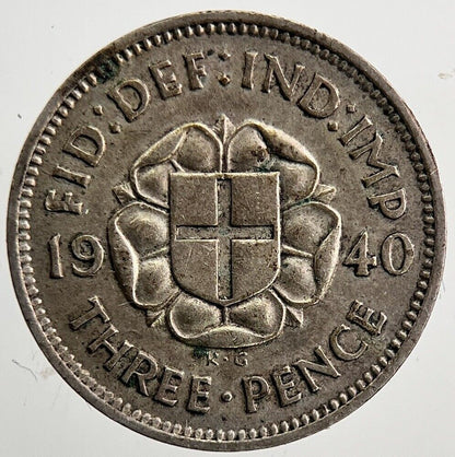 1940 George VI Threepence Silver Coin | Very High Grade | a6068