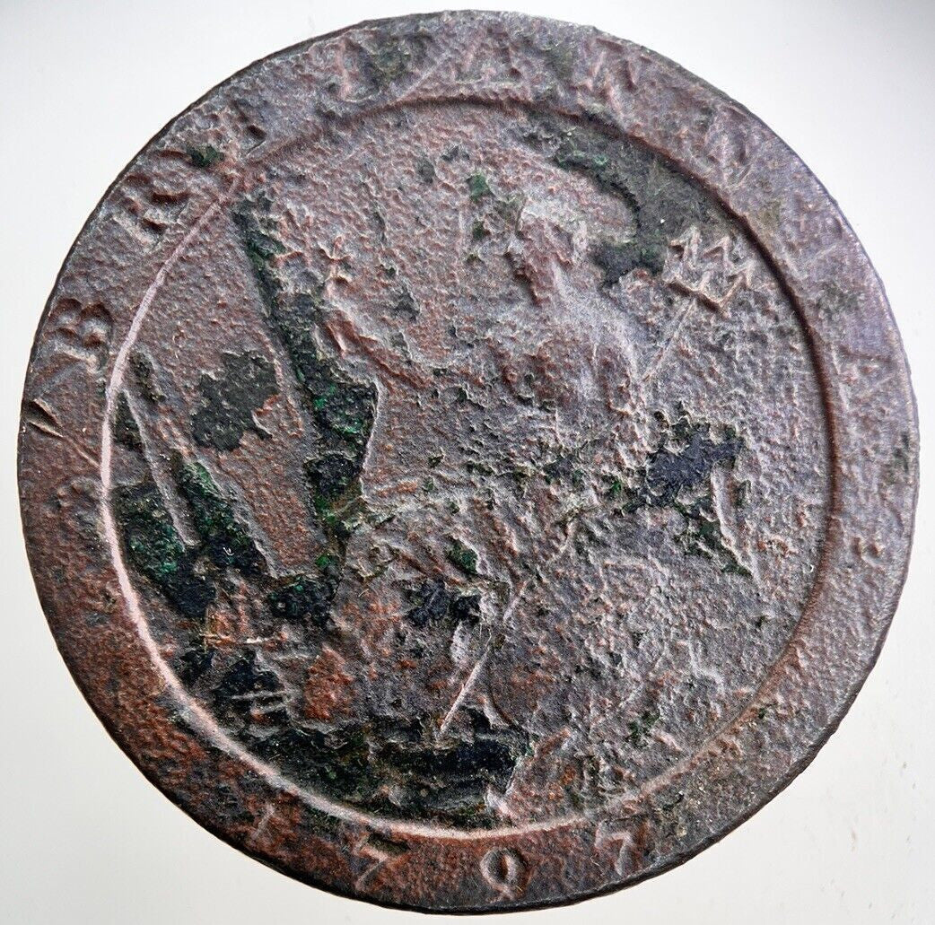 1797 George III 3rd Cartwheel Penny Coin | Fine Collectable Grade | a254