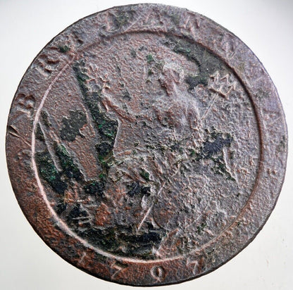 1797 George III 3rd Cartwheel Penny Coin | Fine Collectable Grade | a254