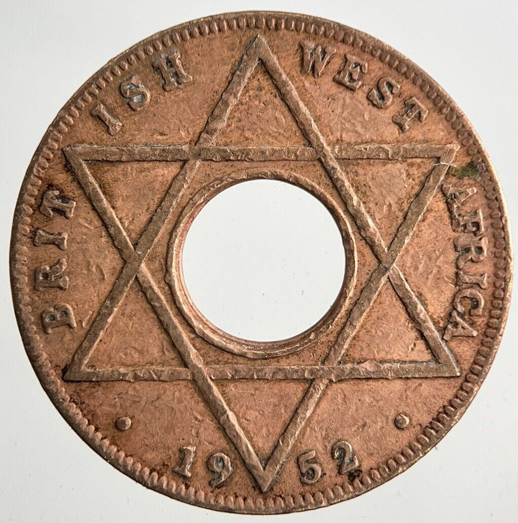 1952 West Africa 1/10th One Tenth Of A Penny Coin | Very High Grade