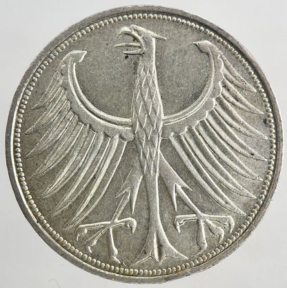1971 - J Germany 5 Mark Silver Coin | Very High Grade
