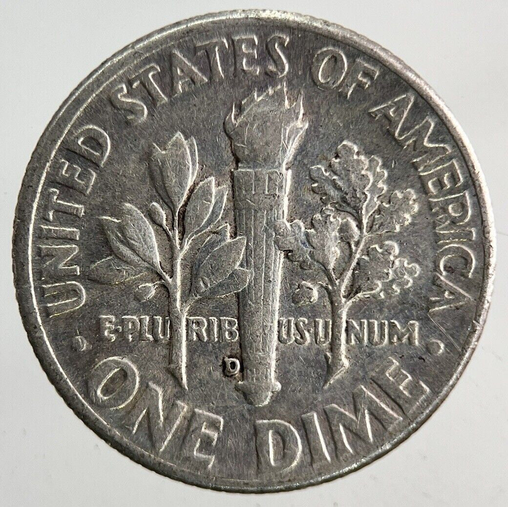 1962 - D US USA Roosevelt One Dime Silver Coin | Fine Collectable Grade
