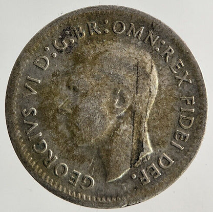1950 Australia Threepence Silver Coin | Fine Collectable Grade