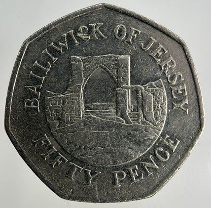 1997 Jersey 50p Fifty - Pence Coin | Fine Collectable Grade