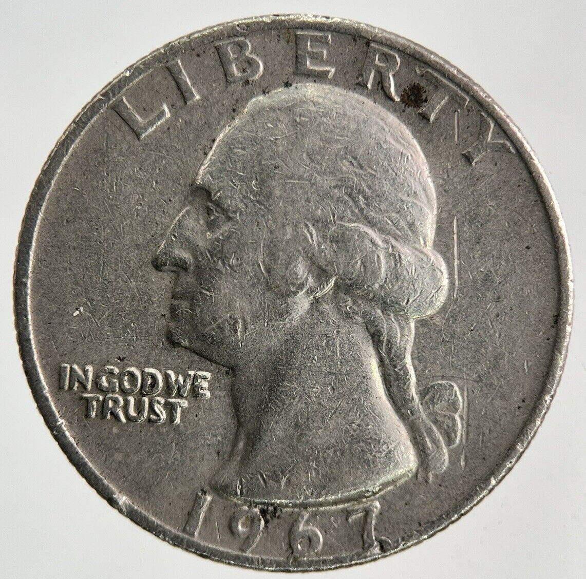 1967 US USA Quarter Dollar Coin | Fine Collectable Grade