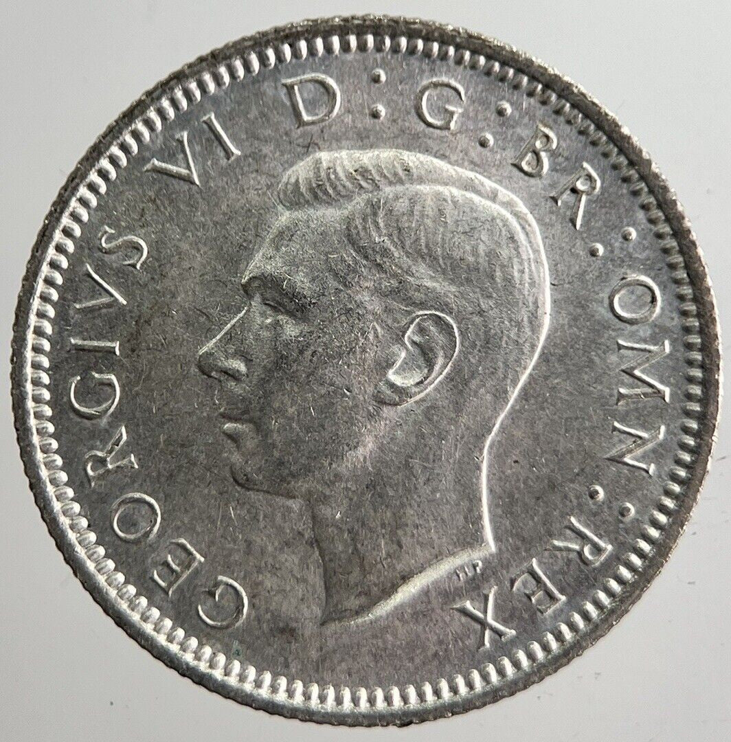 1941 George VI British Sixpence Silver Coin | Very High Grade | a8270