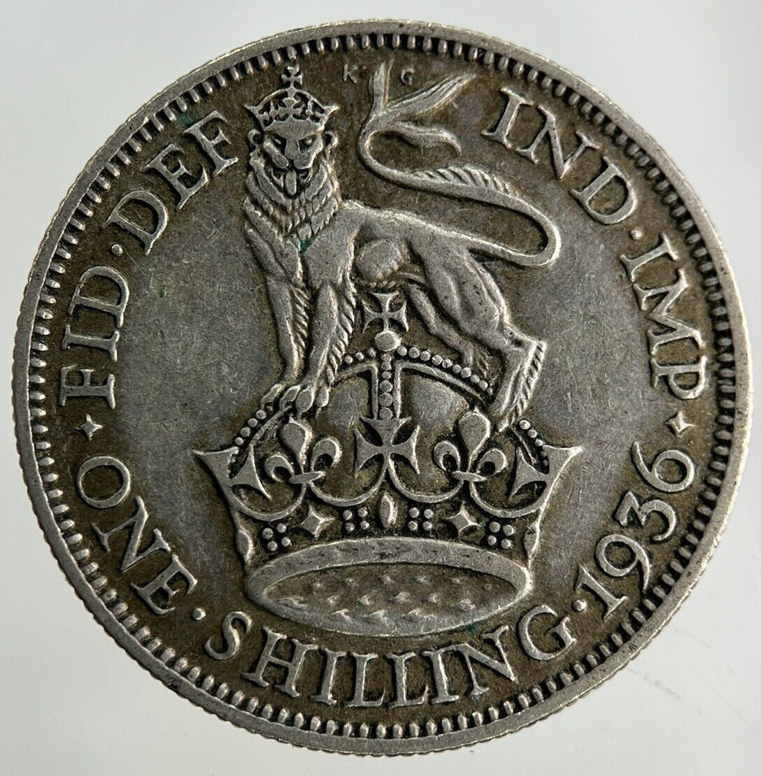1936 George V Shilling Silver Coin | Fine Collectable Grade