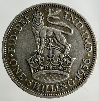 1936 George V Shilling Silver Coin | Fine Collectable Grade